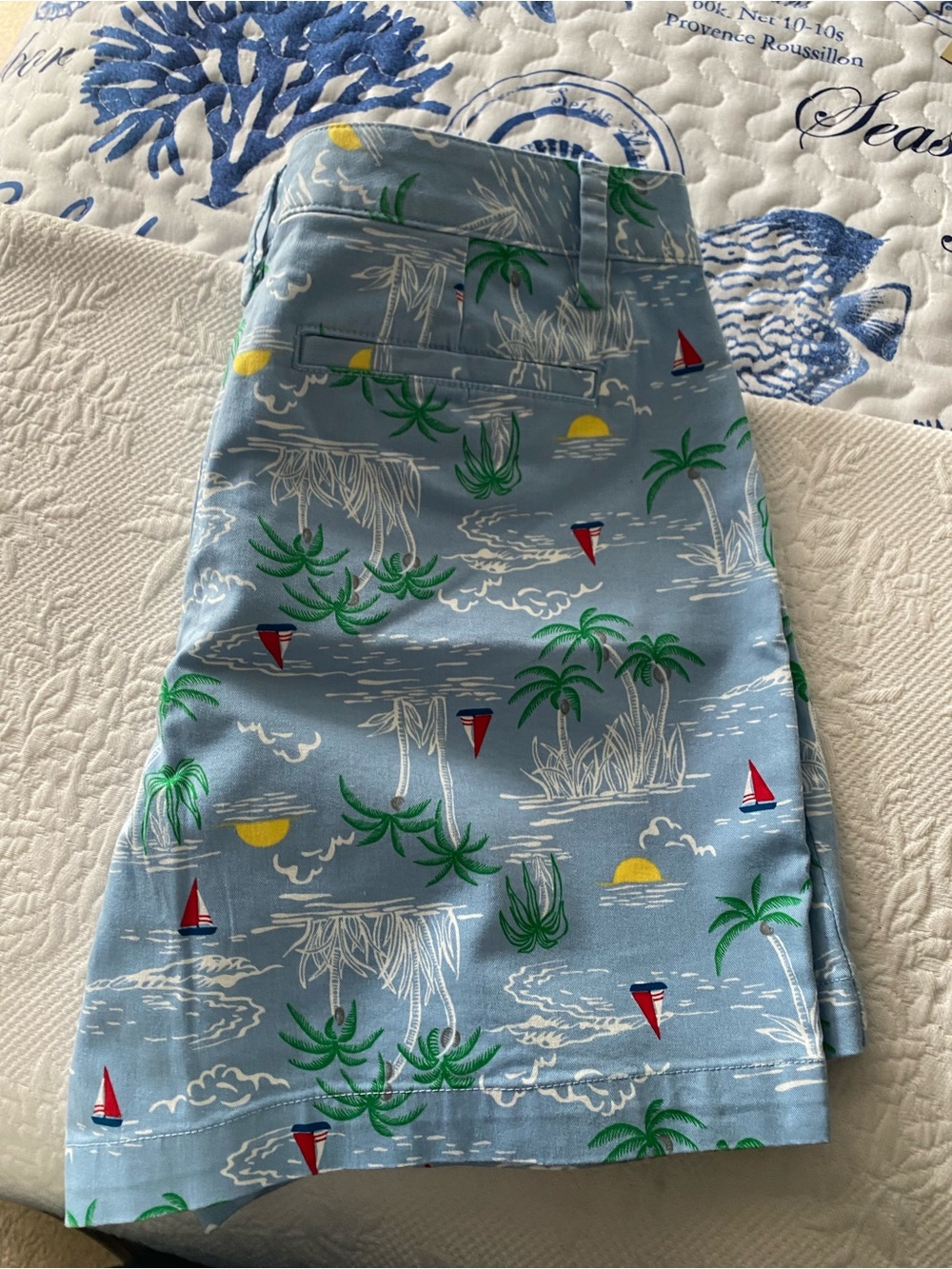 Lands' End Light Blue Tropical Shorts